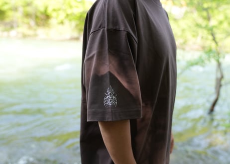 us.plays BOX LOGO short sleeve shirt (charcoal)