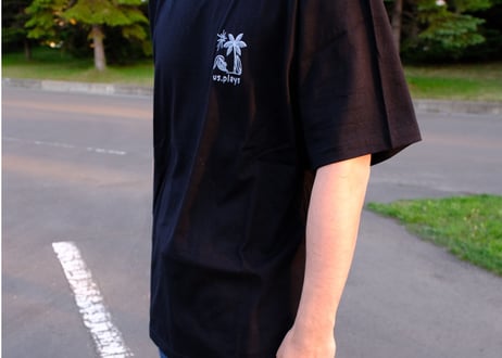 Surf Logo Short sleeve shirt (Black)