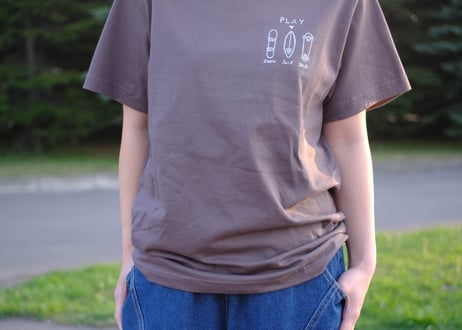 PLAY Logo (Surf) Short sleeve shirt (Charcoal)