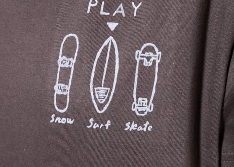 PLAY Logo (Surf) Short sleeve shirt (Charcoal)