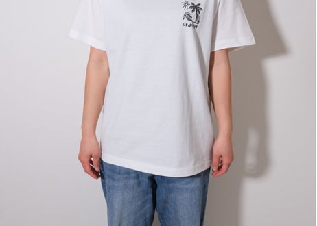 Surf Logo Short sleeve shirt (White)