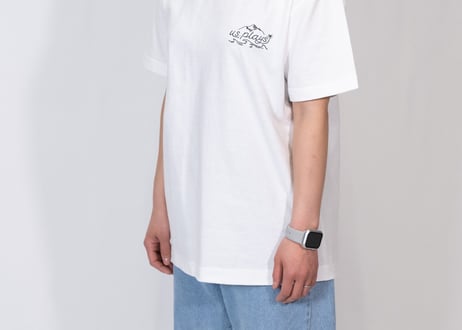 🌴us.plays Summer Logo Short sleeve shirt (White)🌊