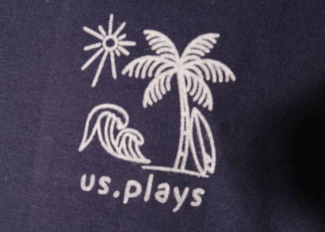 Surf Logo Short sleeve shirt (Indigo)