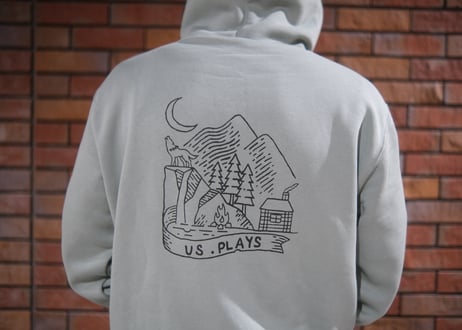🗻In the stilly night Hoodie (Smoky Green)🔥