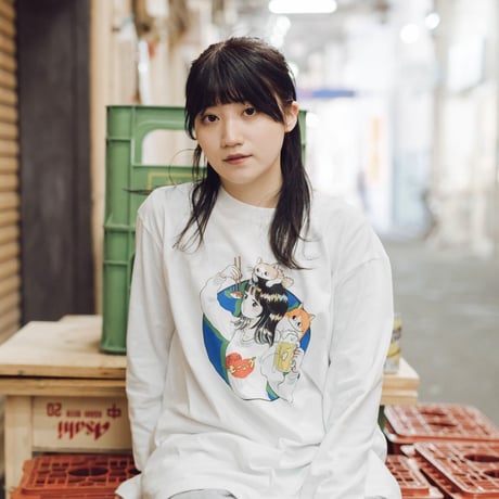 いつでも寿司と酒の側にいたいT(WHITE)