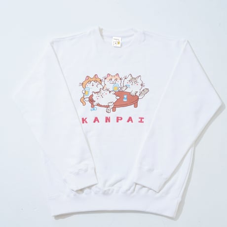 猫酒場スウェット(WHITE)