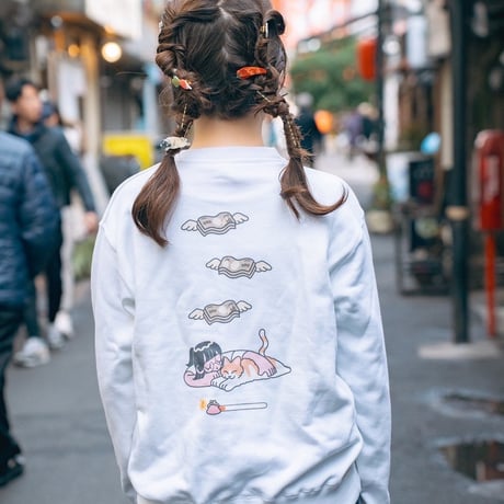 昇天スウェット（WHITE)