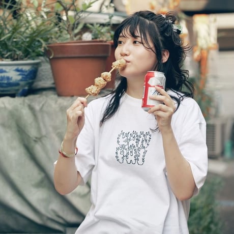 酒ずっきゅん Tシャツ（WHITE）