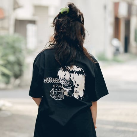 酒ずっきゅん Tシャツ（BLACK）