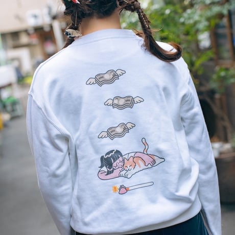 昇天スウェット（WHITE)
