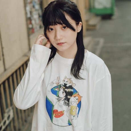 いつでも寿司と酒の側にいたいT(WHITE)