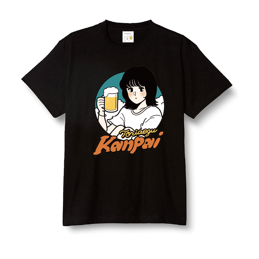 TORIAEZU KANPAI TEE（BLACK)