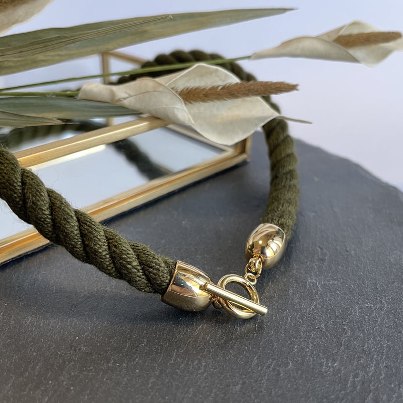 ツイストコード2連ブレスレット♡チョーカー2wayアクセサリー