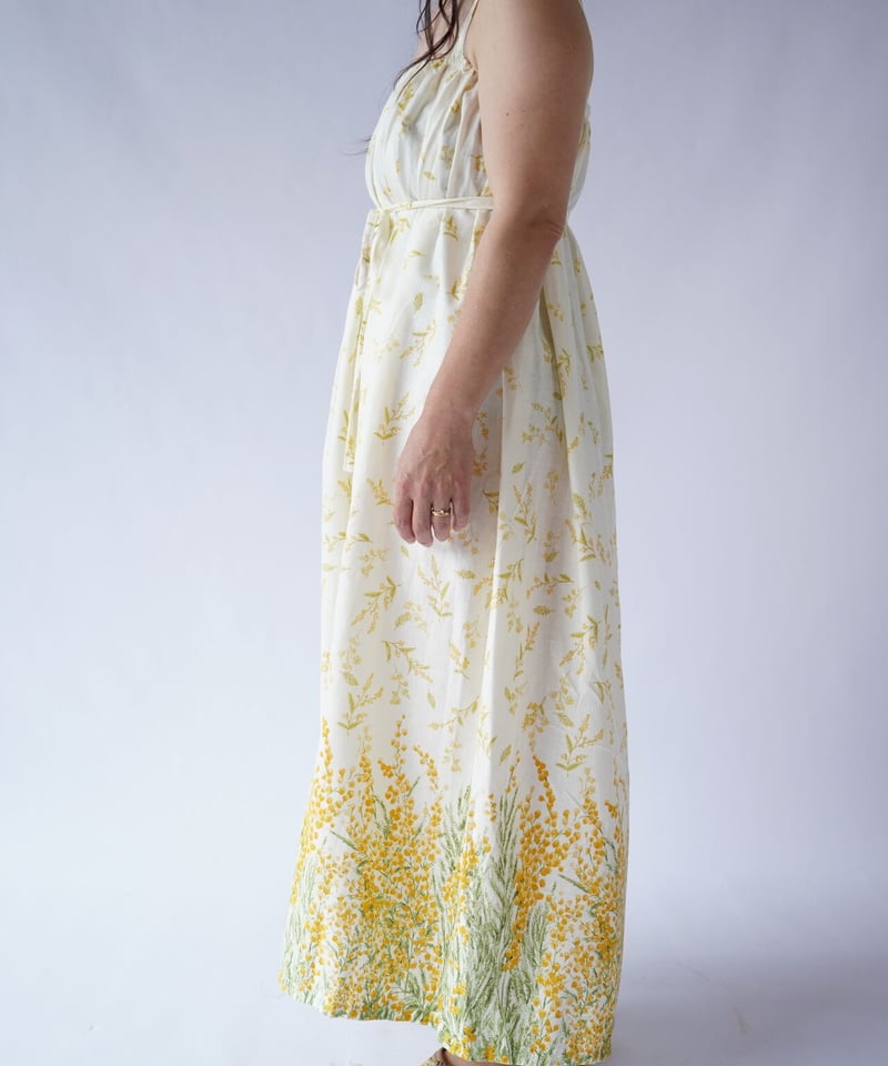 オリジナルミモザワンピース（ホワイト） | Yamawarau -山笑う-