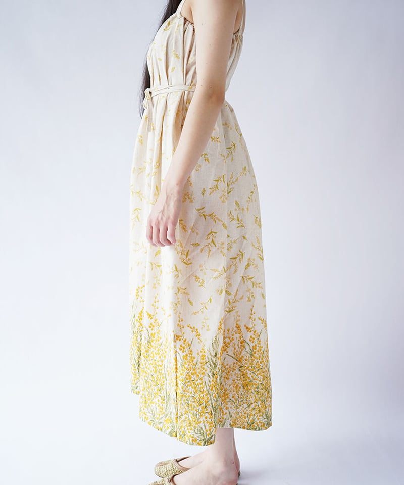 ヒトハリママ　hitoharimama ミモザスリーブレスワンピース hitoharimama ミモザスリーブレスワンピース ヒトハリママ