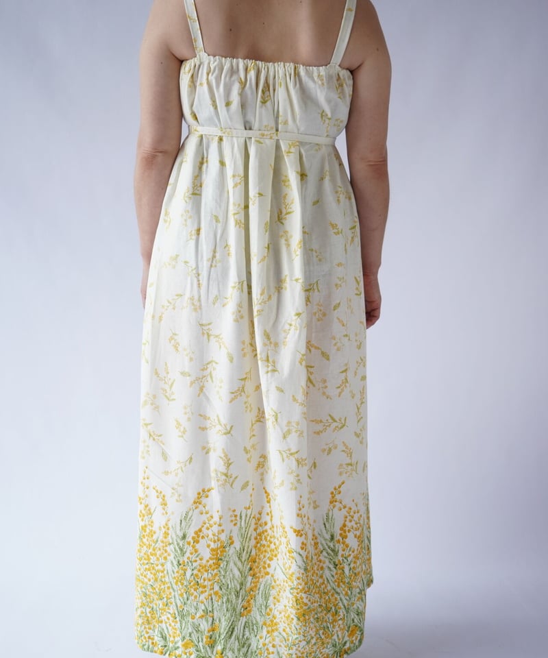 オリジナルミモザワンピース（ホワイト） | Yamawarau -山笑う-