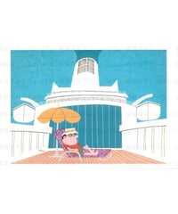 ポストカード「鶴見つばさ橋とコンテナ船」 | 横浜みなと博物館