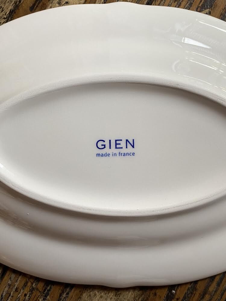新品【GIEN ジアン】ロカイユ・ブラン23cmスープ皿 ジアン ロカイユブラン・ ピックルデイッシュ | M'amour マムール