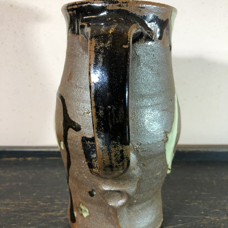 濱田庄司 文打鉄絵水指 送料込み 【公式通販】