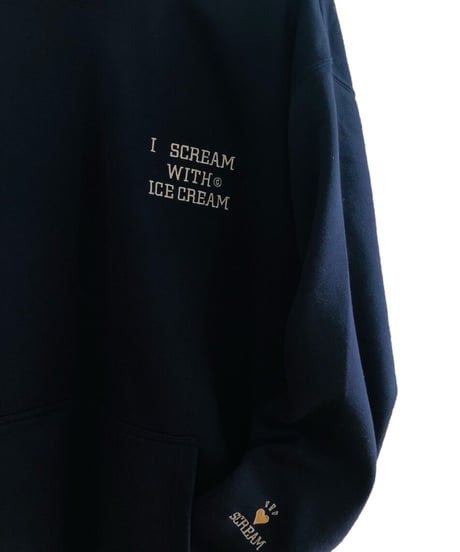 ♡ scream Embroidered Hoodie by WIDEAWAKE