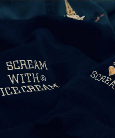 ♡ scream Embroidered Hoodie by WIDEAWAKE