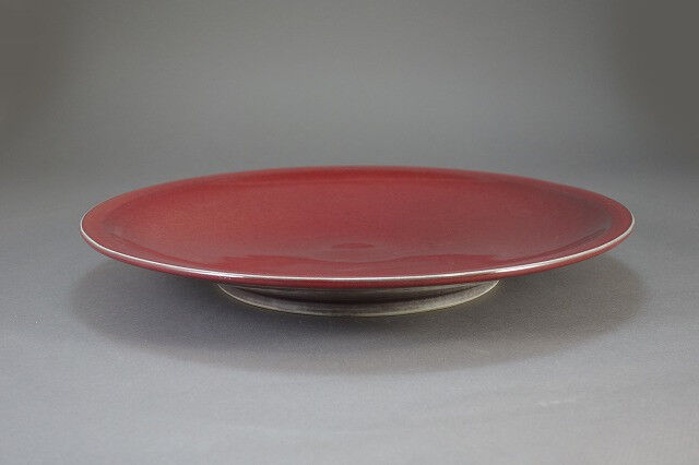辰砂大皿 | 文齋窯WEBSHOP