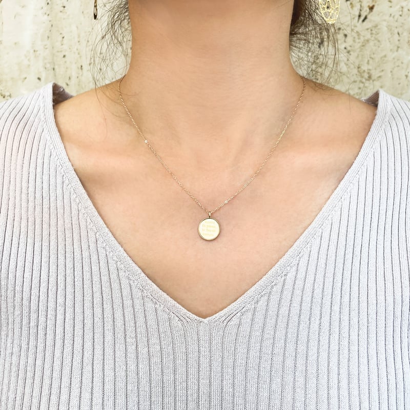 K10 メッセージ ネックレス | nocon bijoux