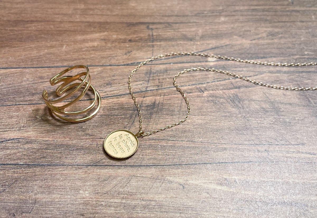 K10 メッセージ ネックレス | nocon bijoux