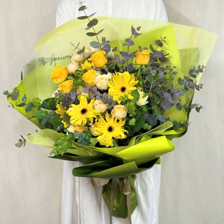 <Yellow> メッセージブーケ　LLサイズ