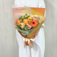 <Orange>  メッセージブーケ　Mサイズ