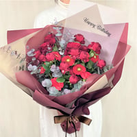 <Red>  メッセージブーケ　Lサイズ