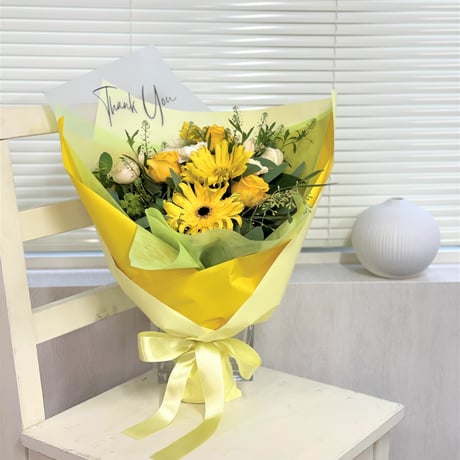 <Yellow>  メッセージブーケ　Mサイズ