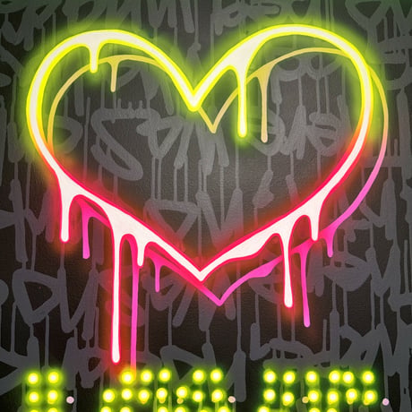 LOVE HEART(特大キャンバス80.3cmX65.2cm)