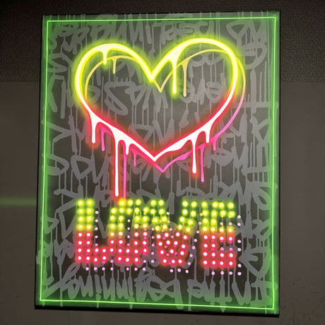 LOVE HEART(特大キャンバス80.3cmX65.2cm)