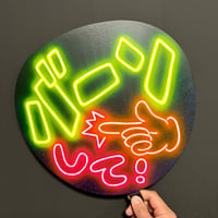 ネオンうちわ【ガオーして】電飾ver | hinomaroom