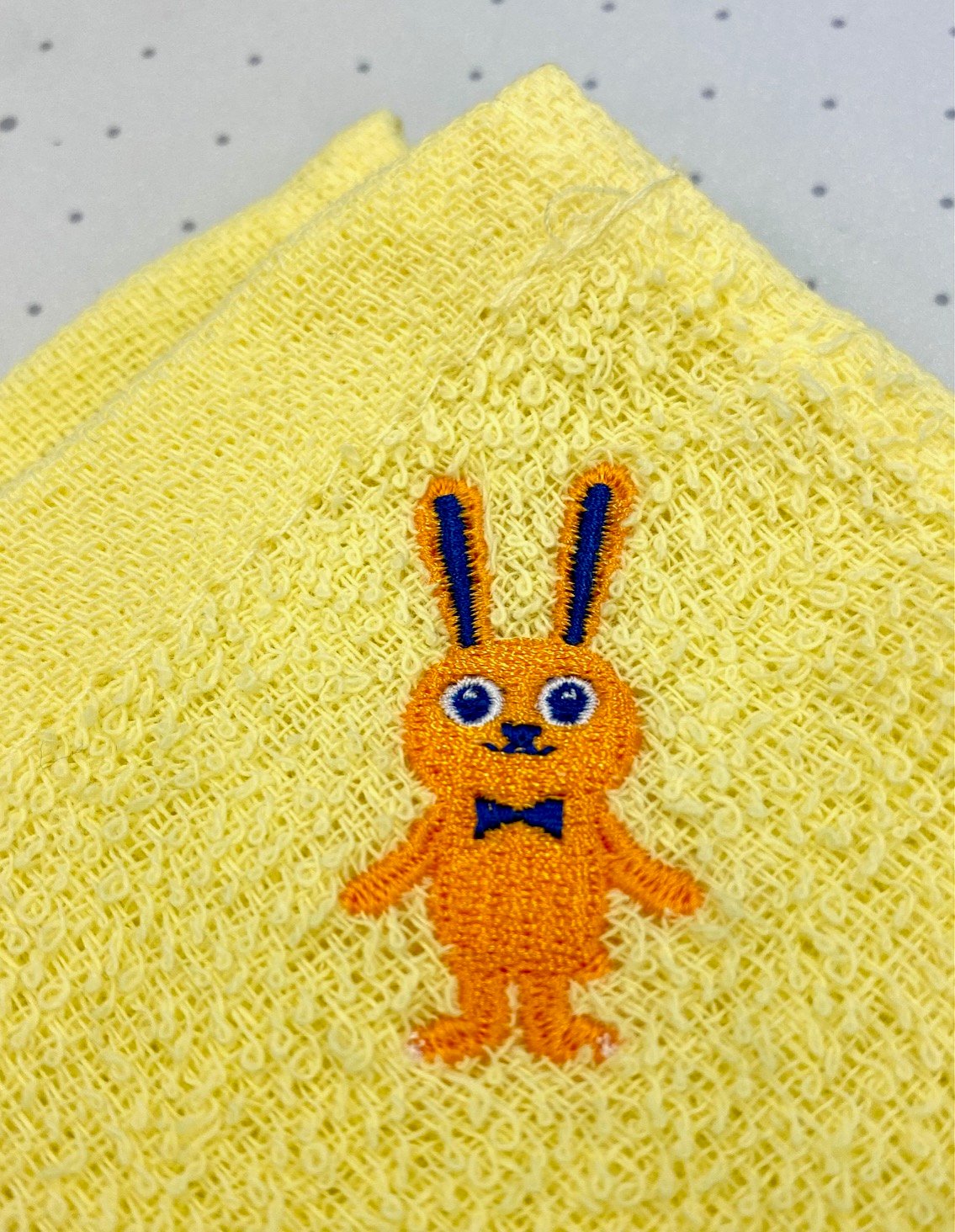 ハンドタオル（うさぎ刺繍） | Go!Go!こくみんストア