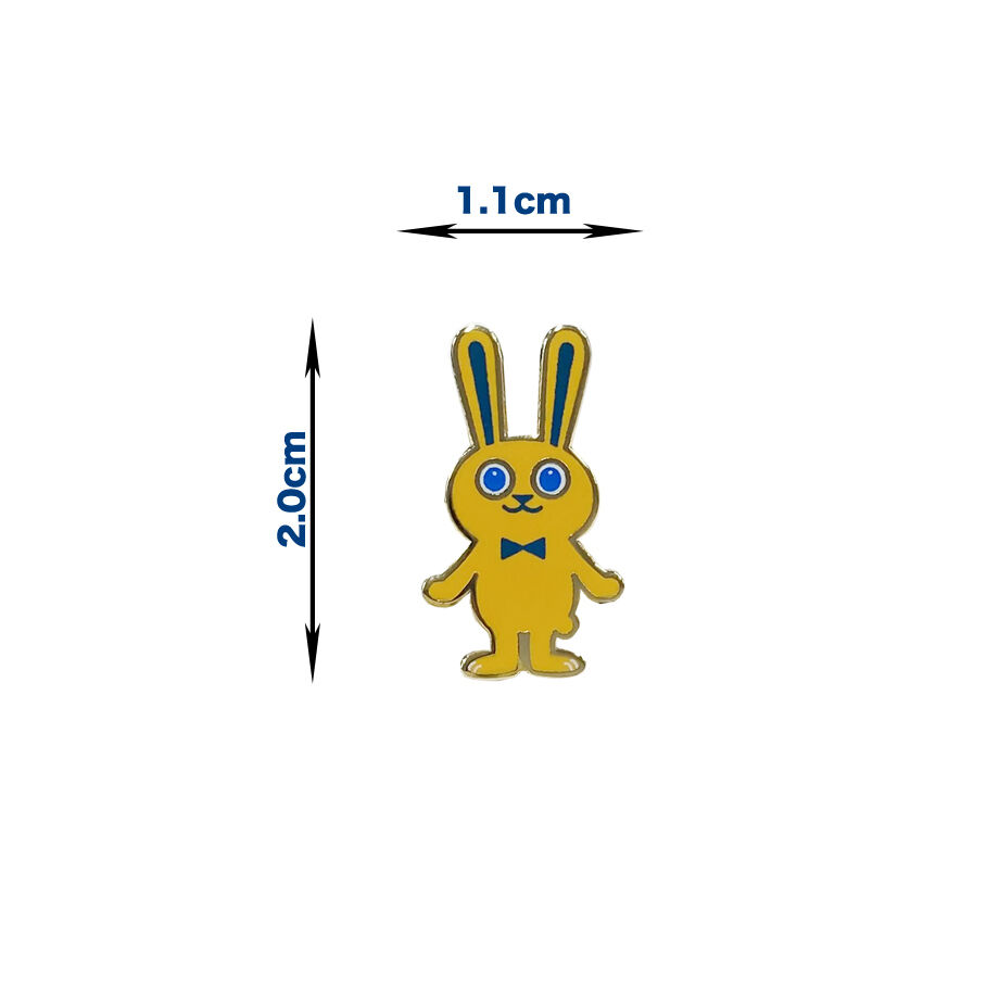 ウサギのピンバッチ 公式ピンバッジ（こくみんうさぎ） | Go!Go!こくみんストア