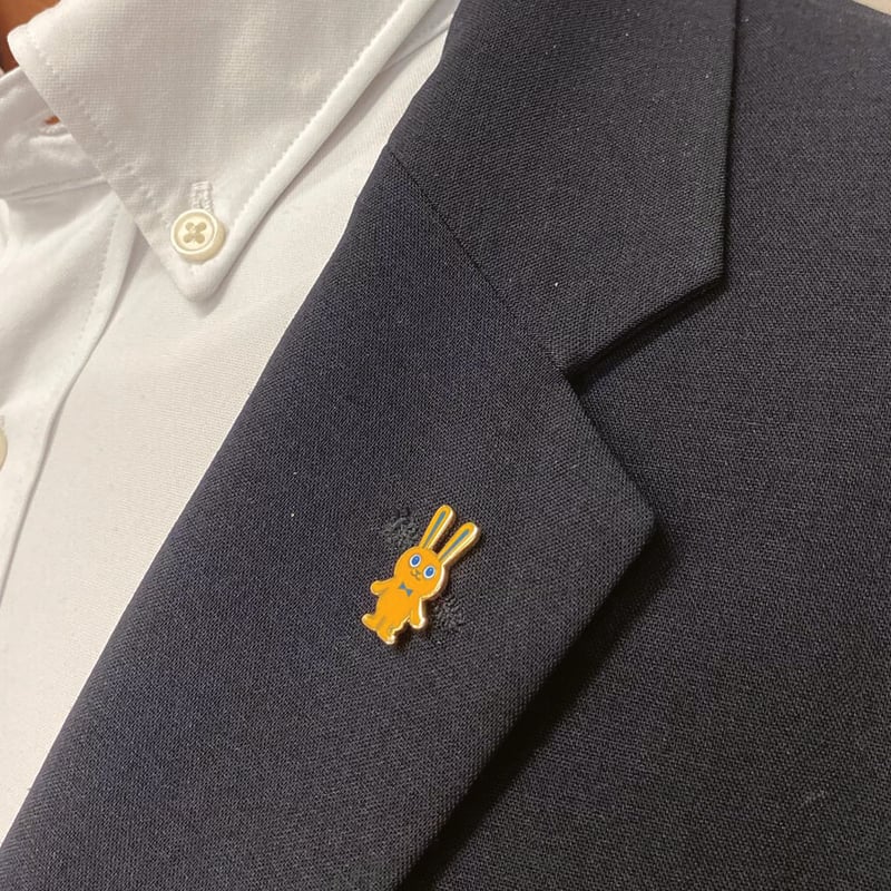 公式ピンバッジ（こくみんうさぎ） | Go!Go!こくみんストア