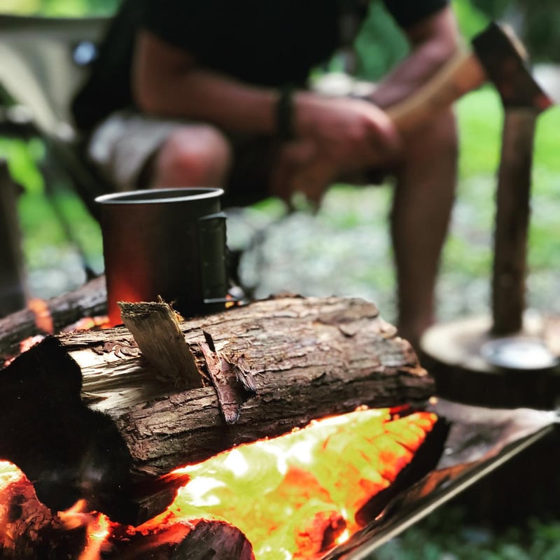 シングルチタンマグカップ 450ml No.300 メッシュカバー付き 直火対応