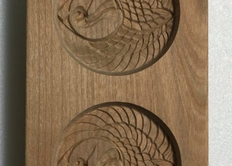 丸に鶴（打出しMサイズ）