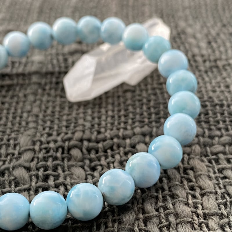 ラリマー ブレスレット 7.5mm | エベン｜天然石・パワーストーンショップ