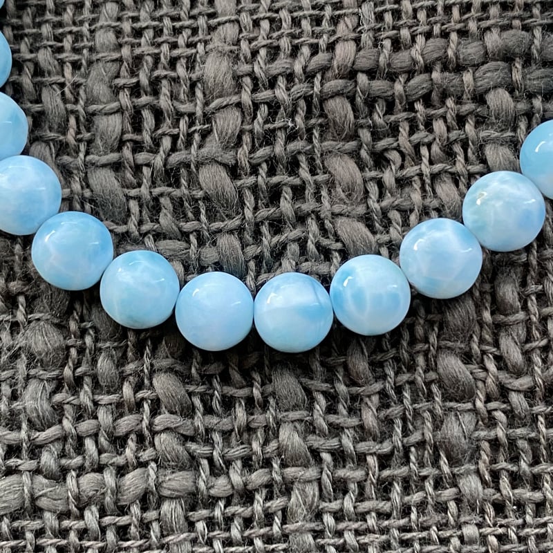 ラリマー ブレスレット 7.5mm | エベン｜天然石・パワーストーンショップ