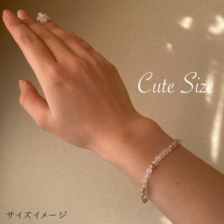 ムーンストーン＊天然石ブレスレット*月の煌めき