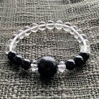 山羊座守護石ブレスレット｜星座ブレス｜オブシディアン｜オニキス
