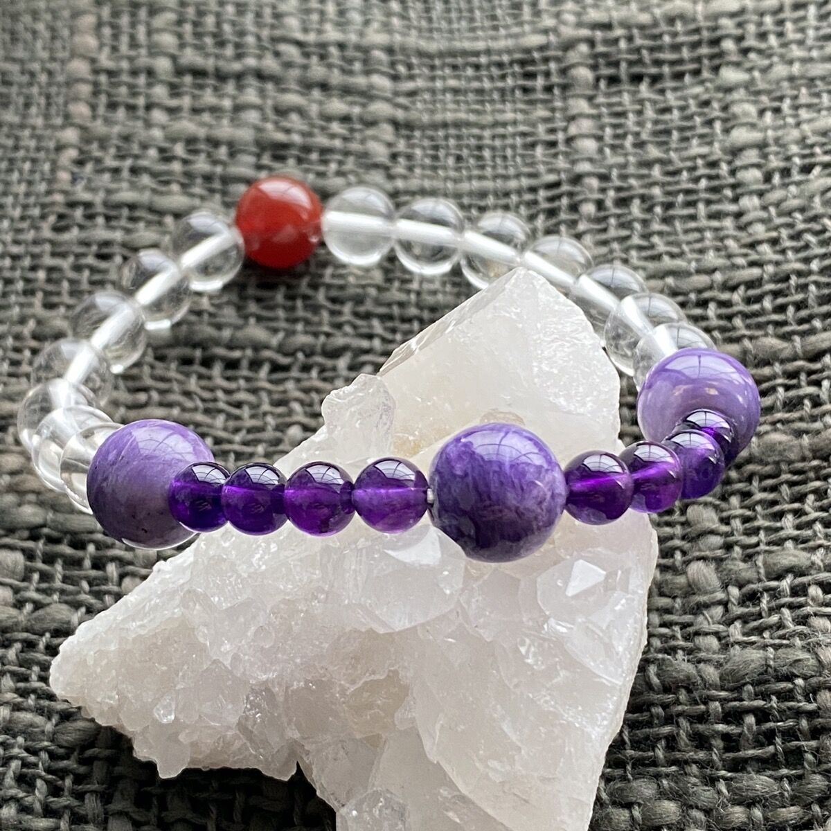 射手座守護石ブレスレット｜星座ブレス｜アメジスト｜ | エベン