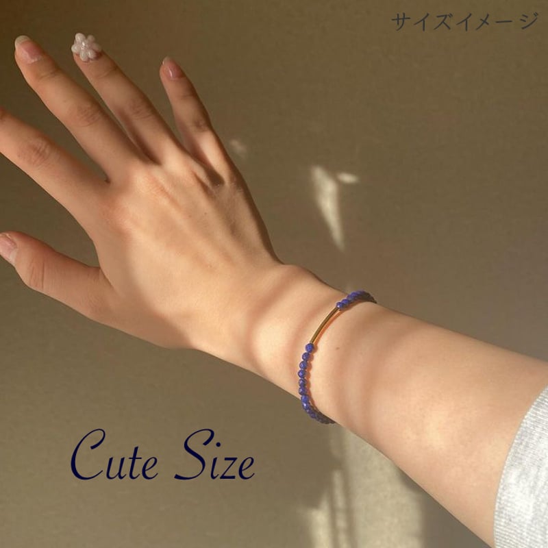 サファイア　天然石　ブレスレット　silver925 SILVER925 小さな天然石ブレスレット～サファイア ブレスレット