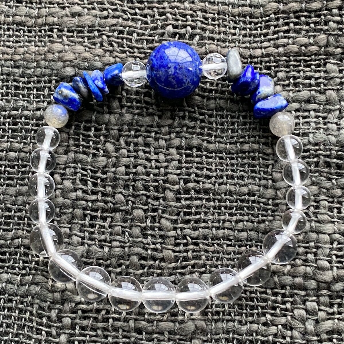 天秤座守護石ブレスレット｜星座ブレス｜ラピスラズリ｜ラブラドライト