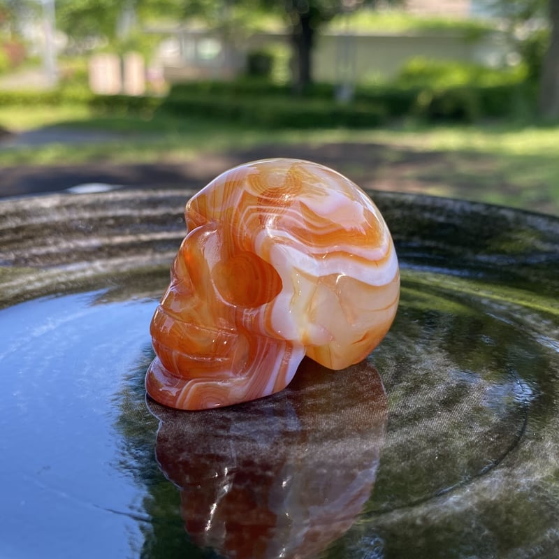 クリスタルスカル サードオニキス 水晶スカル クリスタルスカル サードオニキス | エベン｜天然石