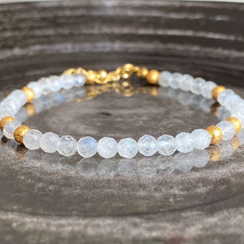 ムーンストーン＊天然石ブレスレット*月の煌めき | エベン｜天然石