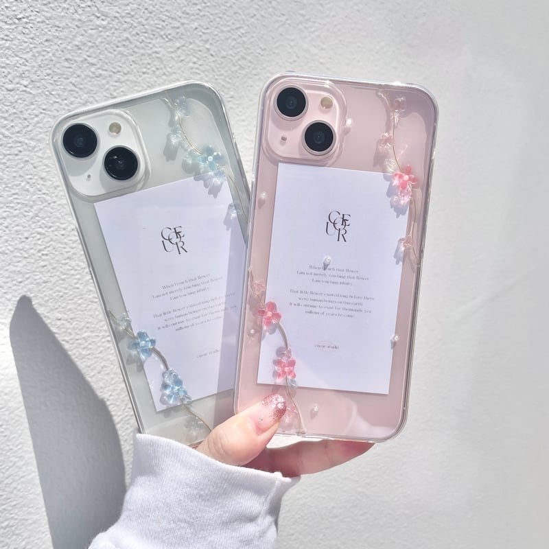 【値下げ可】iPhone11 128G 紫＋スマホケース Lilac grow スマホケース キンモクセイ/紫陽花 | Coeur